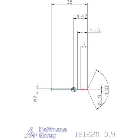 Garant VHM-HPC mikrofúró 0,9 mm