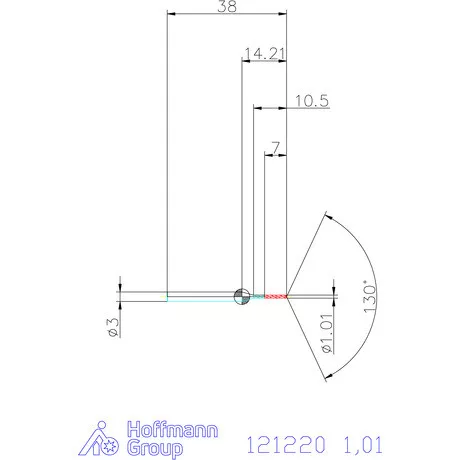 Garant VHM-HPC mikrofúró 1,01 mm