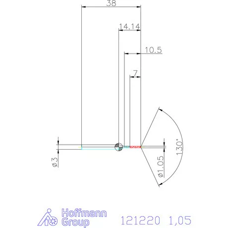 Garant VHM-HPC mikrofúró 1,05 mm