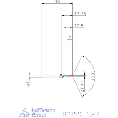 Garant VHM-HPC mikrofúró 1,47 mm
