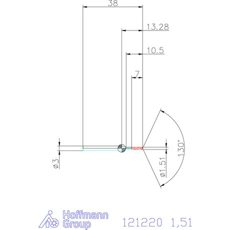 Garant VHM-HPC mikrofúró 1,51 mm