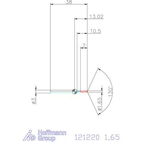 Garant VHM-HPC mikrofúró 1,65 mm