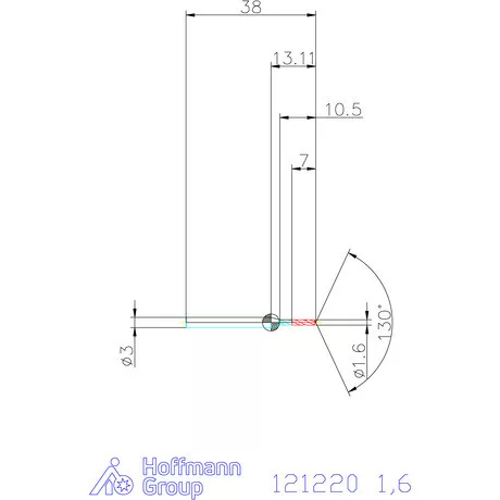 Garant VHM-HPC mikrofúró 1,6 mm