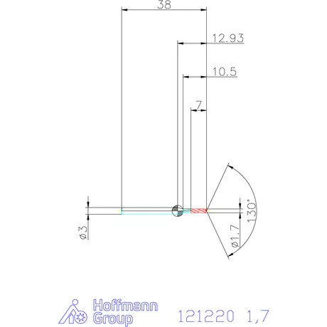 Garant VHM-HPC mikrofúró 1,7 mm