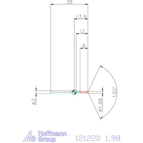 Garant VHM-HPC mikrofúró 1,98 mm