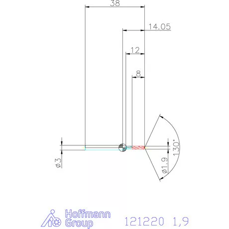 Garant VHM-HPC mikrofúró 1,9 mm