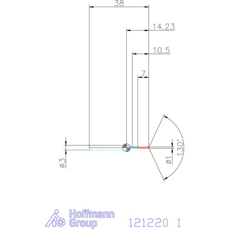 Garant VHM-HPC mikrofúró 1 mm