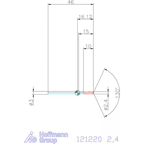 Garant VHM-HPC mikrofúró 2,4 mm
