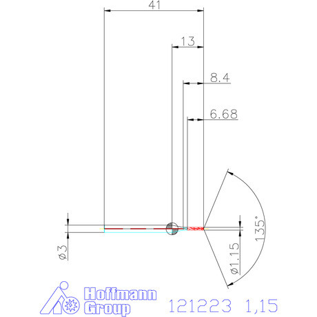 Garant Garant Master Steel MICRO VHM vezetőfúró hengeres szárral DIN 6535 HA 5×D 1,15 mm