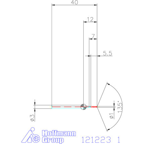 Garant Garant Master Steel MICRO VHM vezetőfúró hengeres szárral DIN 6535 HA 5×D 1 mm