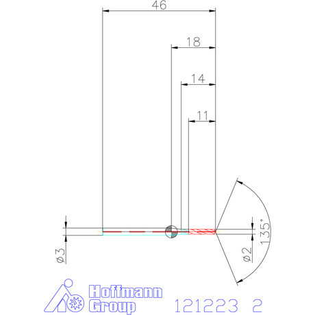 Garant Garant Master Steel MICRO VHM vezetőfúró hengeres szárral DIN 6535 HA 5×D 2 mm