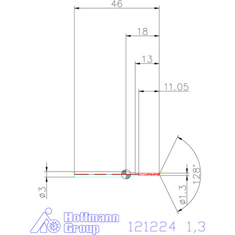 Garant Garant Master Steel MICRO VHM fúró hengeres szárral DIN 6535 HA 8×D 1,3 mm