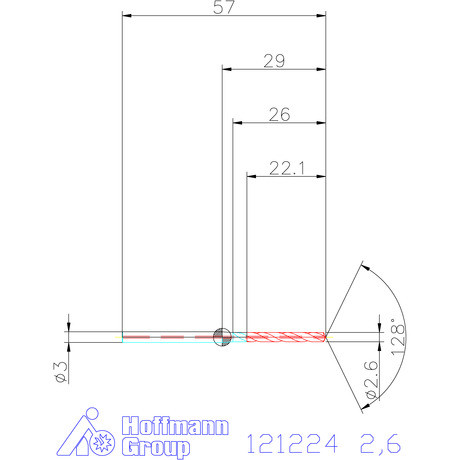 Garant Garant Master Steel MICRO VHM fúró hengeres szárral DIN 6535 HA 8×D 2,6 mm
