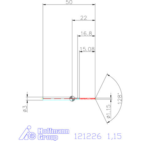 Garant Garant Master Steel MICRO VHM fúró hengeres szárral DIN 6535 HA 12×D 1,15 mm