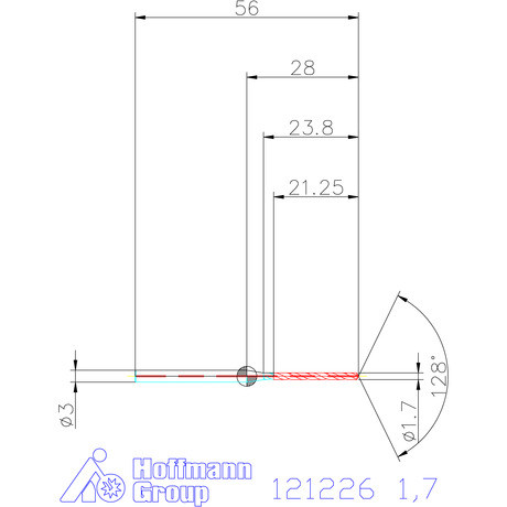 Garant Garant Master Steel MICRO VHM fúró hengeres szárral DIN 6535 HA 12×D 1,7 mm