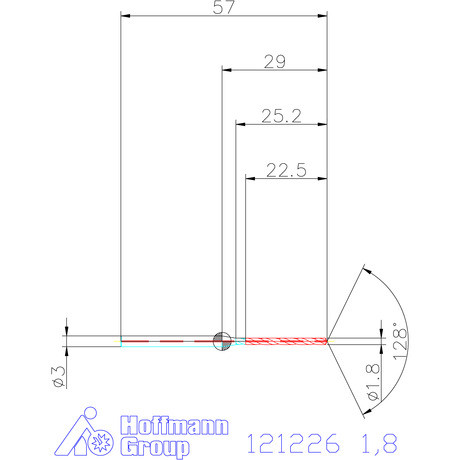 Garant Garant Master Steel MICRO VHM fúró hengeres szárral DIN 6535 HA 12×D 1,8 mm