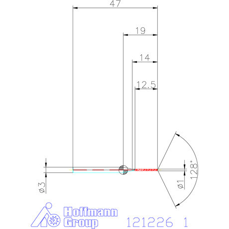 Garant Garant Master Steel MICRO VHM fúró hengeres szárral DIN 6535 HA 12×D 1 mm