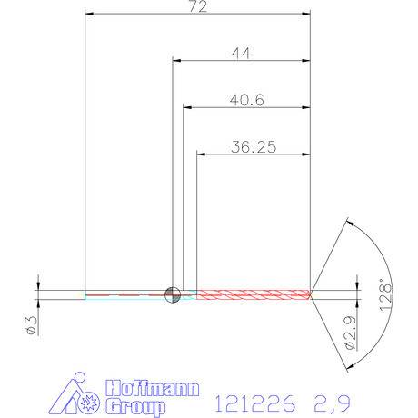 Garant Garant Master Steel MICRO VHM fúró hengeres szárral DIN 6535 HA 12×D 2,9 mm