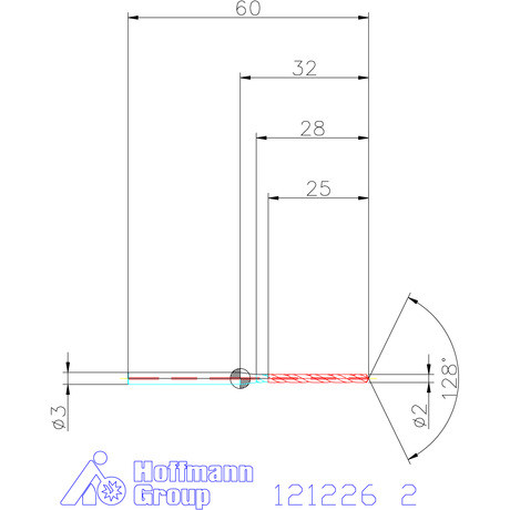 Garant Garant Master Steel MICRO VHM fúró hengeres szárral DIN 6535 HA 12×D 2 mm