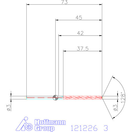 Garant Garant Master Steel MICRO VHM fúró hengeres szárral DIN 6535 HA 12×D 3 mm