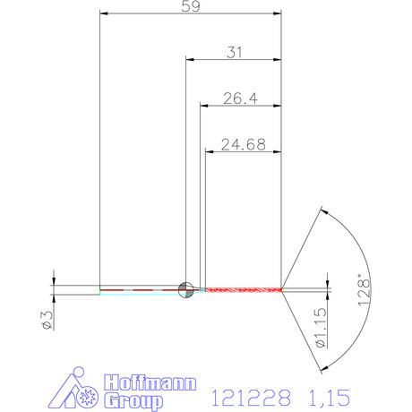 Garant Garant Master Steel MICRO VHM fúró hengeres szárral DIN 6535 HA 20×D 1,15 mm