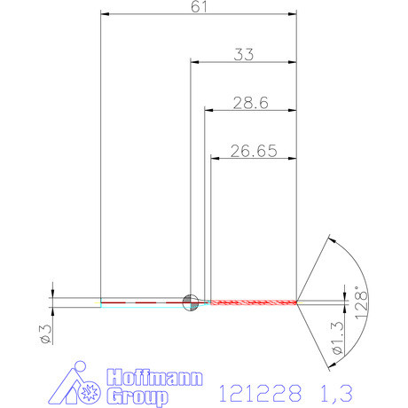 Garant Garant Master Steel MICRO VHM fúró hengeres szárral DIN 6535 HA 20×D 1,3 mm