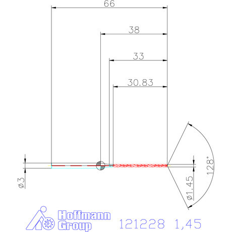 Garant Garant Master Steel MICRO VHM fúró hengeres szárral DIN 6535 HA 20×D 1,45 mm