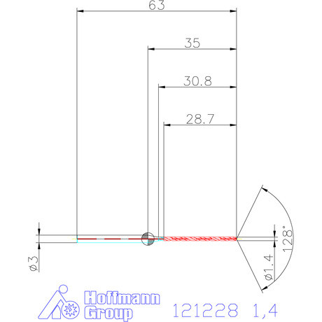Garant Garant Master Steel MICRO VHM fúró hengeres szárral DIN 6535 HA 20×D 1,4 mm