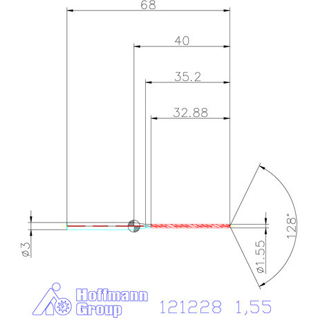 Garant Garant Master Steel MICRO VHM fúró hengeres szárral DIN 6535 HA 20×D 1,55 mm