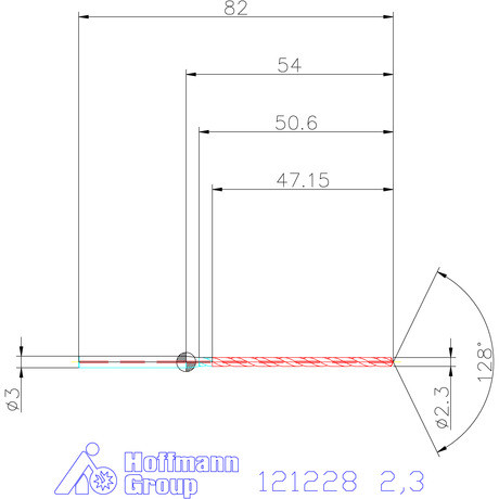 Garant Garant Master Steel MICRO VHM fúró hengeres szárral DIN 6535 HA 20×D 2,3 mm