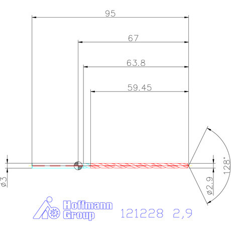 Garant Garant Master Steel MICRO VHM fúró hengeres szárral DIN 6535 HA 20×D 2,9 mm