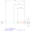 VHM fúró, aramid  8 mm