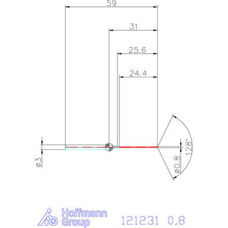Garant Garant Master Steel MICRO VHM fúró hengeres szárral DIN 6535 HA 30×D 0,8 mm