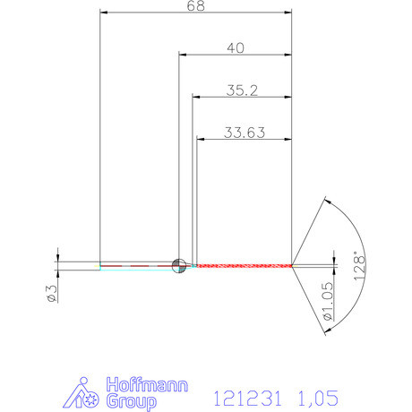 Garant Garant Master Steel MICRO VHM fúró hengeres szárral DIN 6535 HA 30×D 1,05 mm