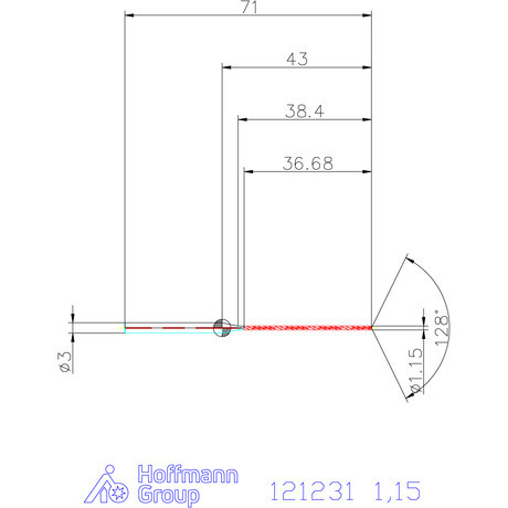 Garant Garant Master Steel MICRO VHM fúró hengeres szárral DIN 6535 HA 30×D 1,15 mm