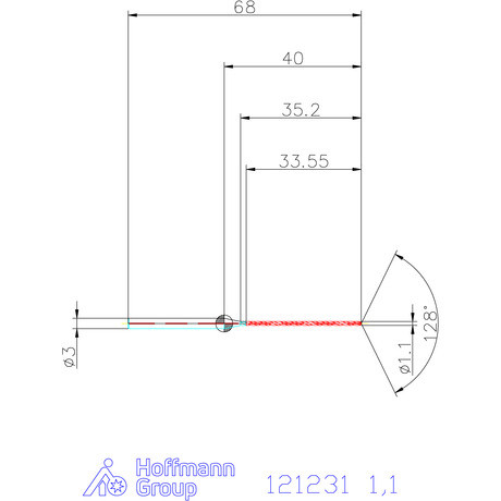 Garant Garant Master Steel MICRO VHM fúró hengeres szárral DIN 6535 HA 30×D 1,1 mm