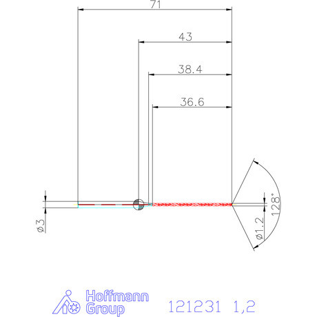 Garant Garant Master Steel MICRO VHM fúró hengeres szárral DIN 6535 HA 30×D 1,2 mm