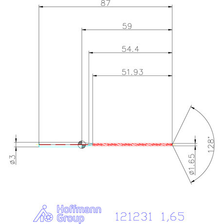 Garant Garant Master Steel MICRO VHM fúró hengeres szárral DIN 6535 HA 30×D 1,65 mm
