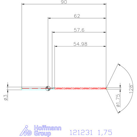 Garant Garant Master Steel MICRO VHM fúró hengeres szárral DIN 6535 HA 30×D 1,75 mm