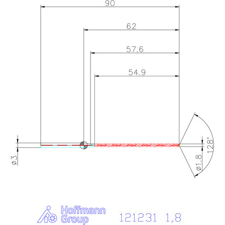 Garant Garant Master Steel MICRO VHM fúró hengeres szárral DIN 6535 HA 30×D 1,8 mm