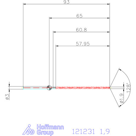 Garant Garant Master Steel MICRO VHM fúró hengeres szárral DIN 6535 HA 30×D 1,9 mm