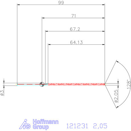 Garant Garant Master Steel MICRO VHM fúró hengeres szárral DIN 6535 HA 30×D 2,05 mm