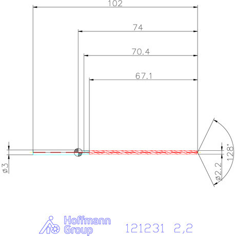Garant Garant Master Steel MICRO VHM fúró hengeres szárral DIN 6535 HA 30×D 2,2 mm