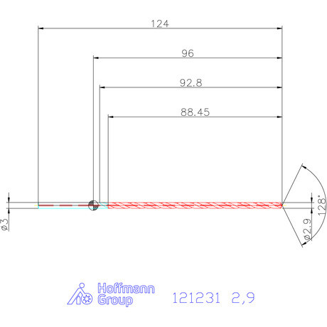 Garant Garant Master Steel MICRO VHM fúró hengeres szárral DIN 6535 HA 30×D 2,9 mm