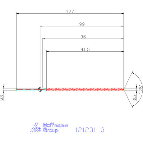Garant Garant Master Steel MICRO VHM fúró hengeres szárral DIN 6535 HA 30×D 3 mm