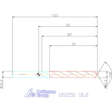 Garant VHM csigafúró 10,2 mm