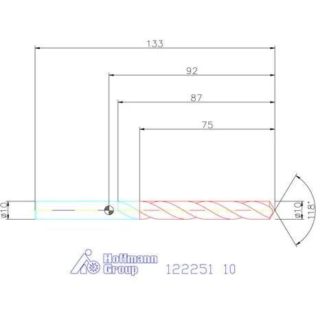 Garant VHM csigafúró 10 mm