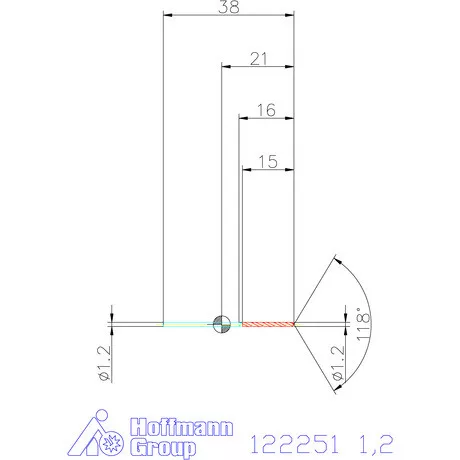 Garant VHM csigafúró 1,2 mm