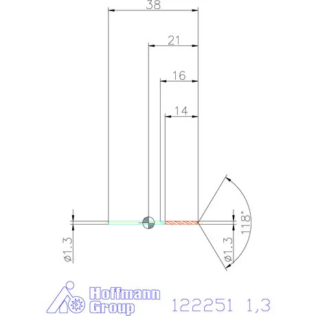 Garant VHM csigafúró 1,3 mm