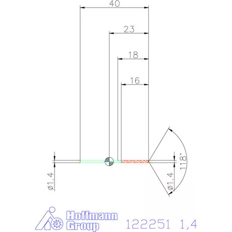 Garant VHM csigafúró 1,4 mm